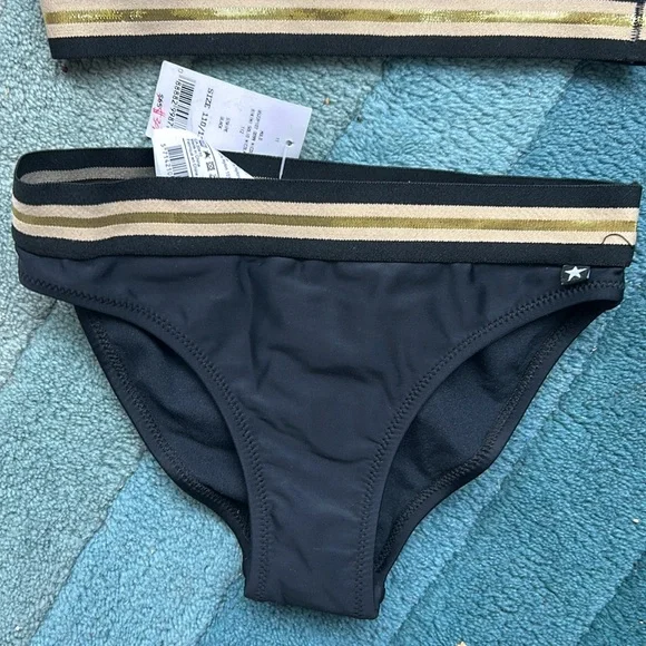 molo nicola gold/black bikini